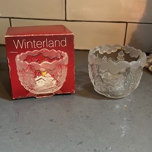 Vintage Mikasa Winterland Votive 1986 W. Germany Candle Original Box Included